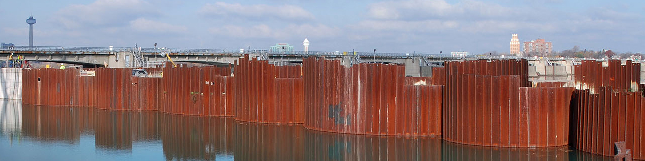 Cellular Sheet Pile (Cofferdam) Wall