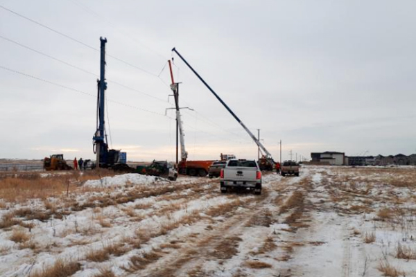 SaskPower QESS & QE18 Aspen Ridge Foundations