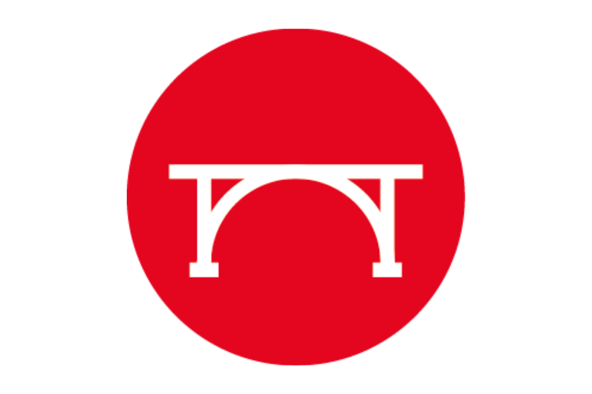 white bridge illustration in red circle - Highways, Roads and Bridges Market cover