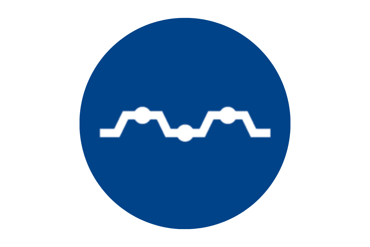 white illustration of the sheet pile wall technique in a blue circle