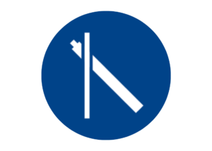 white illustration of the soil nails technique in a blue circle