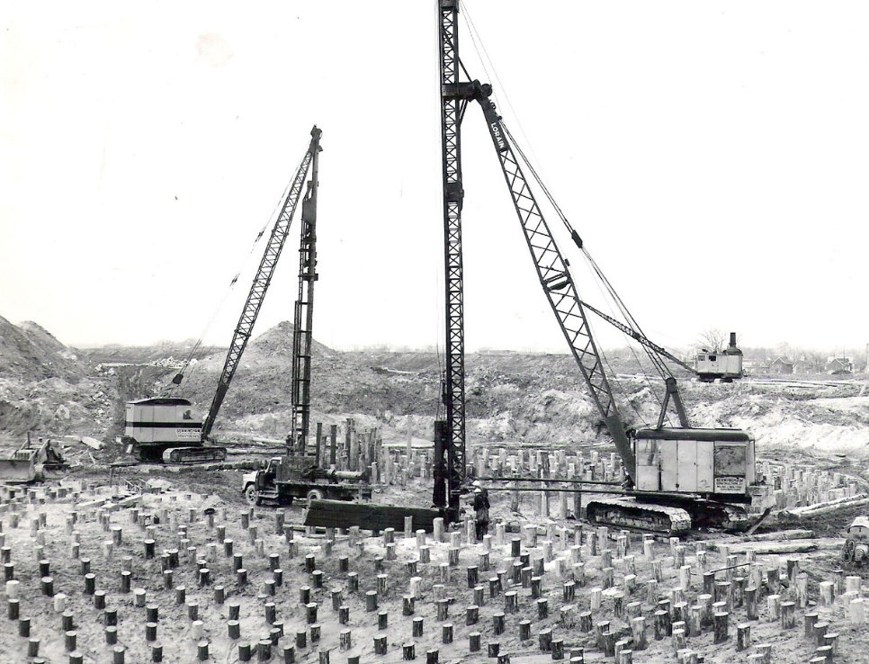 SBC timeline – 1956 Archive photo of a jobsite